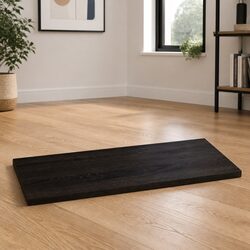 Reliable Dark Brown Solid Oak Table Top—Handcrafted Quality