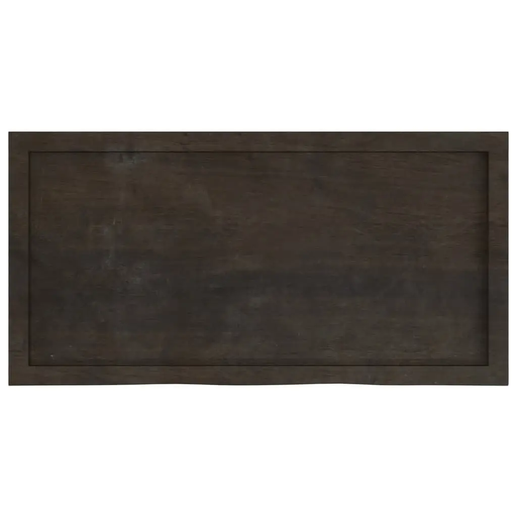 Solid Oak Wood Tabletop 100x50x6 cm