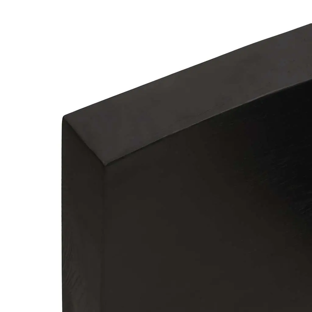 Solid Oak Wood Table Top Replacement Board 120x50cm Dark Brown Foldable