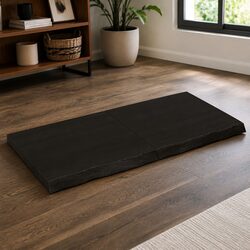 Quality Solid Oak Wood Table Top 120x60cm in Dark Brown