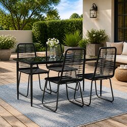 Comfortable and Affordable 5-Piece Garden Dining Set