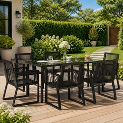 Comfortable and Reliable 7 Piece Garden Dining Set