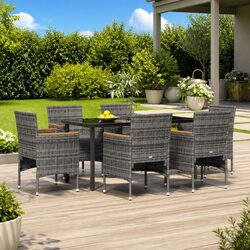 Comfortable 7-Piece Garden Dining Set with Style