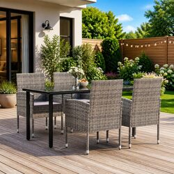 Warm and Practical 5-Piece Outdoor Dining Set