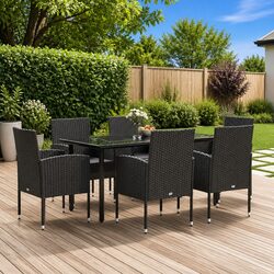 Reliable 7-Piece Outdoor Dining Set - Comfort Meets Quality