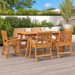 Reliable 7-Piece Garden Dining Set for Comfort and Value