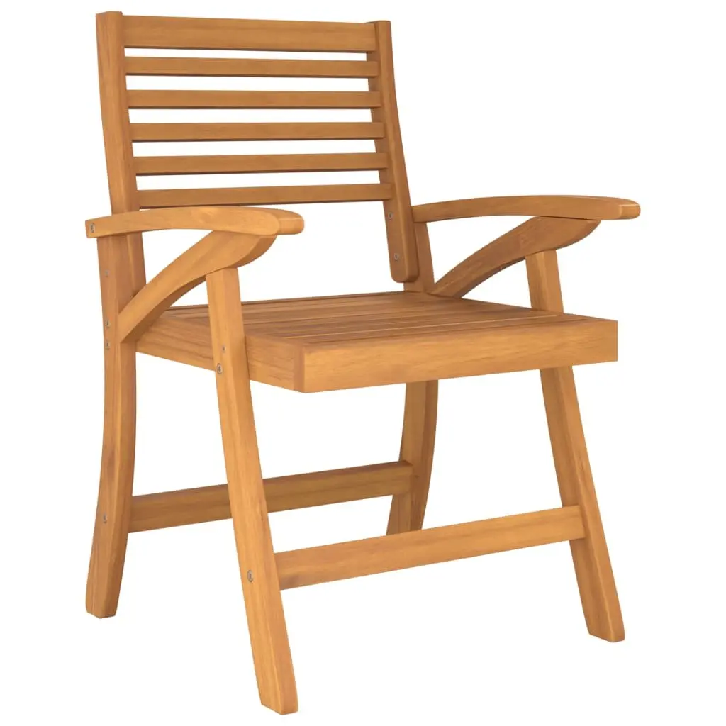 Garden Dining Set 7 Piece Outdoor Furniture Acacia Wood Brown