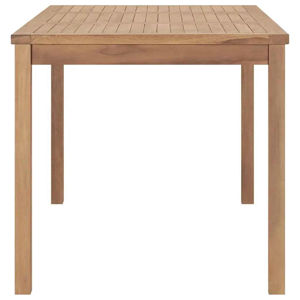 Outdoor Dining Table Teak Wood 160x80cm Brown