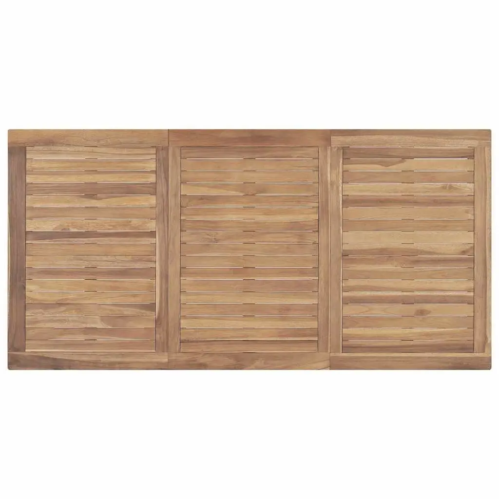 Outdoor Dining Table Teak Wood 160x80cm Brown