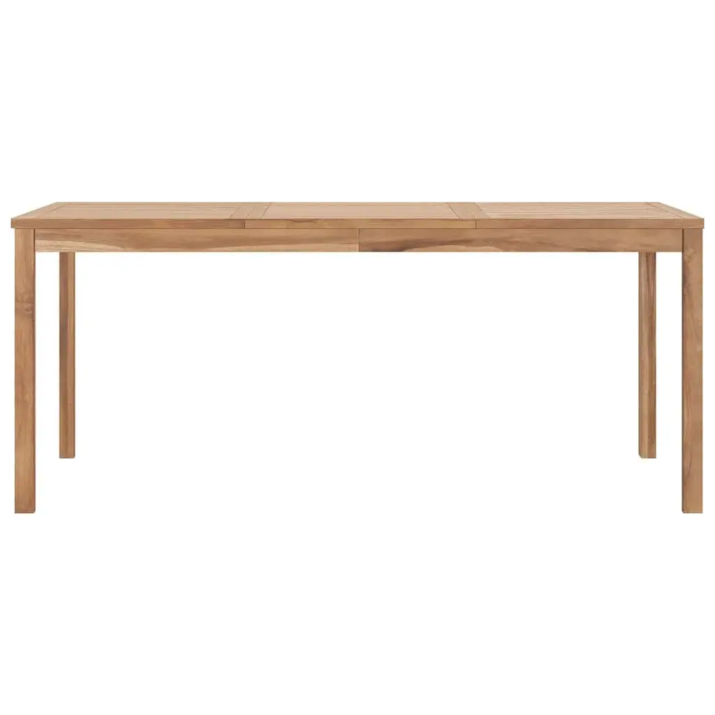 Outdoor Dining Table Brown 180x90x77cm Solid Teak Wood Garden Patio Furniture
