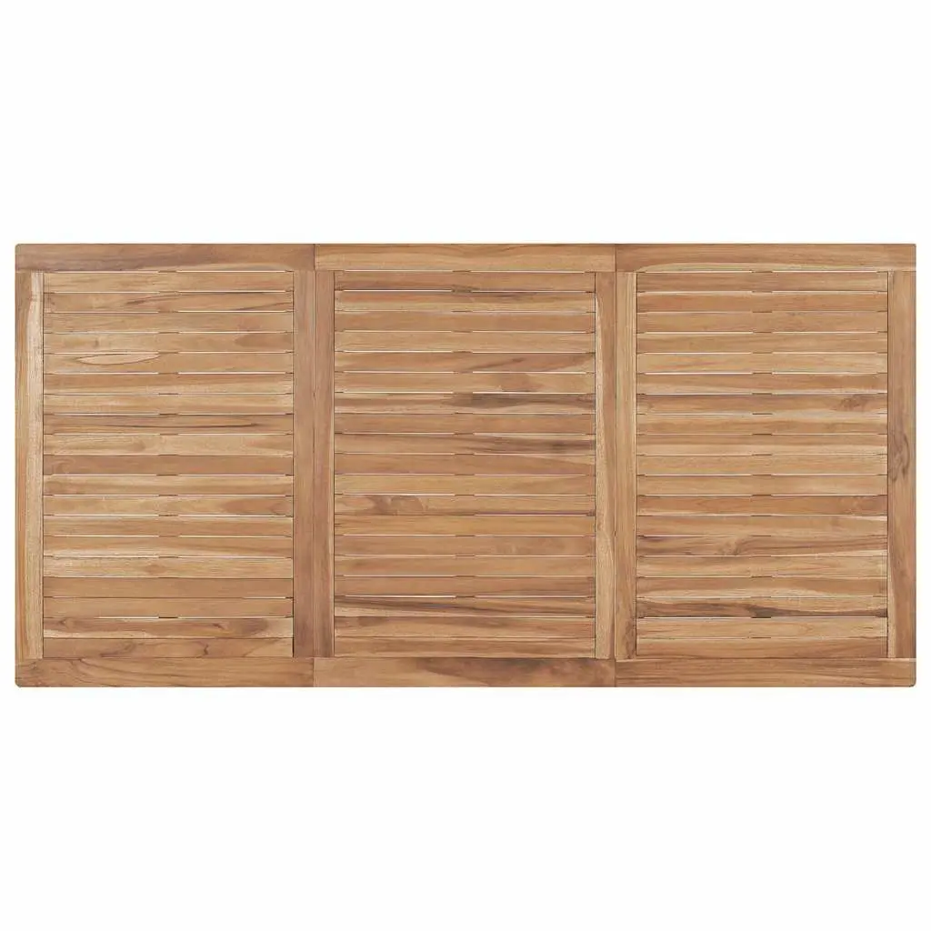 Outdoor Dining Table Brown 180x90x77cm Solid Teak Wood Garden Patio Furniture
