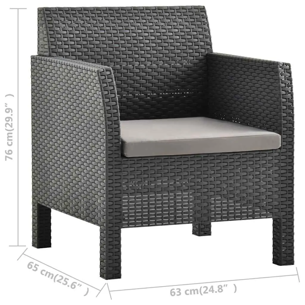 Anthracite Garden Armchair