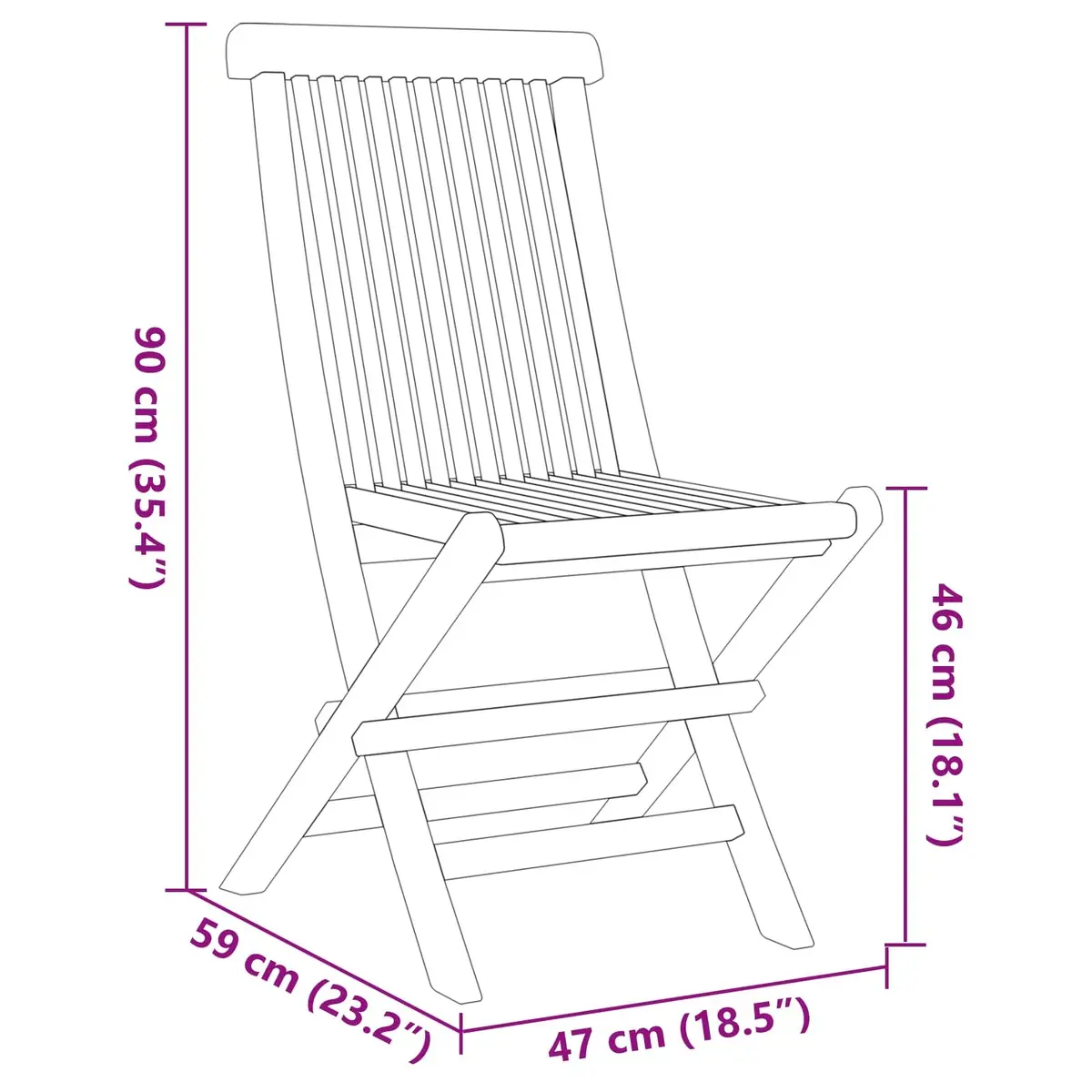 Garden Dining Set 7 Pieces Brown Teak Wood Outdoor Table Chairs