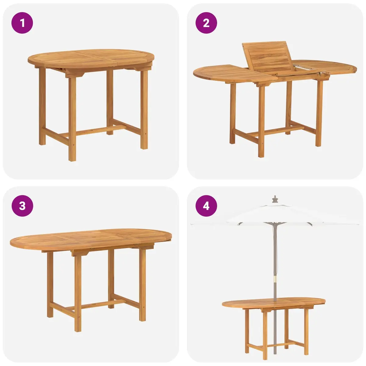 Garden Dining Set 7 Pieces Brown Solid Teak Wood Outdoor Table Chairs Furniture