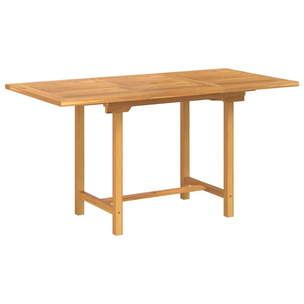 Garden Dining Set 7 Pieces Outdoor Table Chairs Brown Solid Teak Wood Modern