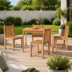 5-Piece Teak Garden Dining Set: Comfort and Style