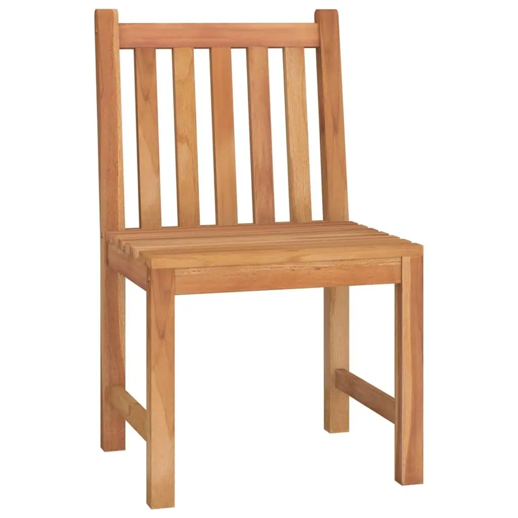 4-Piece Solid Teak Dining Set for Outdoors