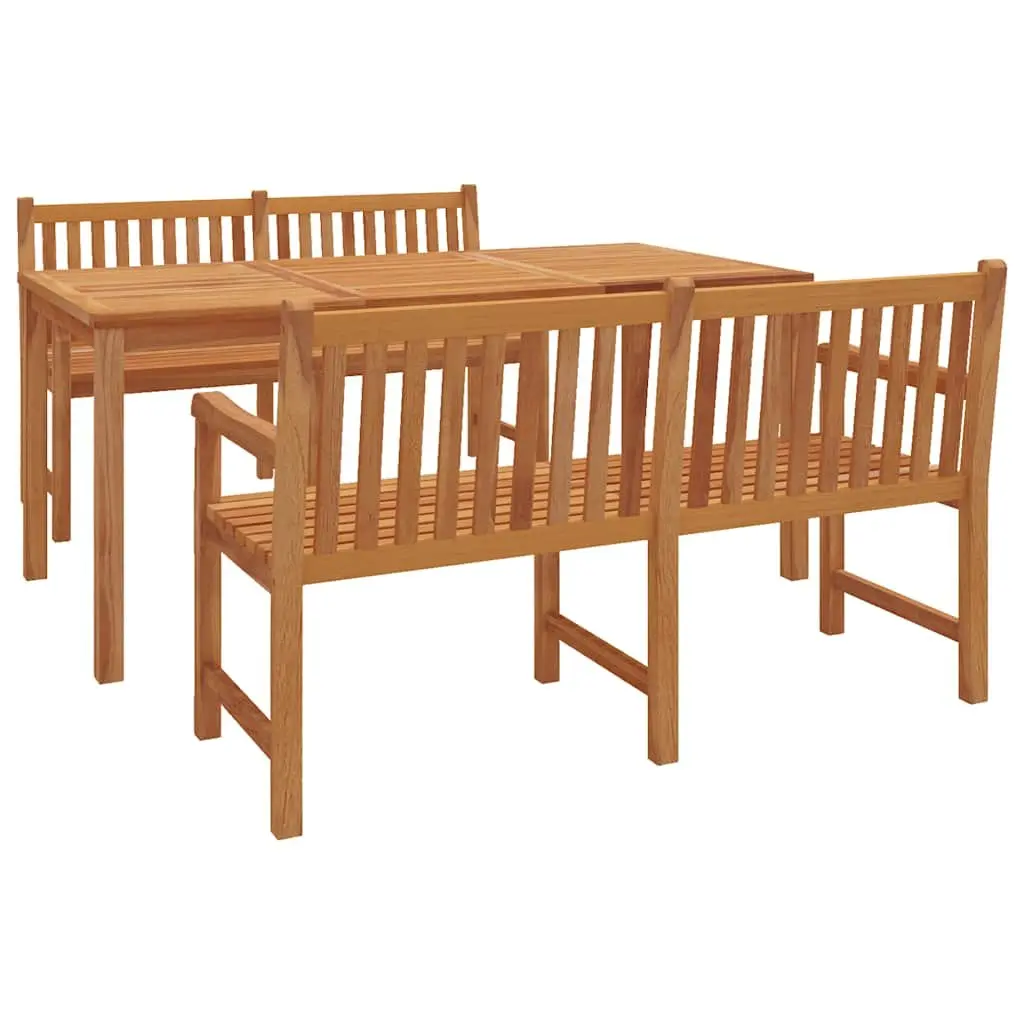 3 Piece Garden Dining Set in Solid Teak
