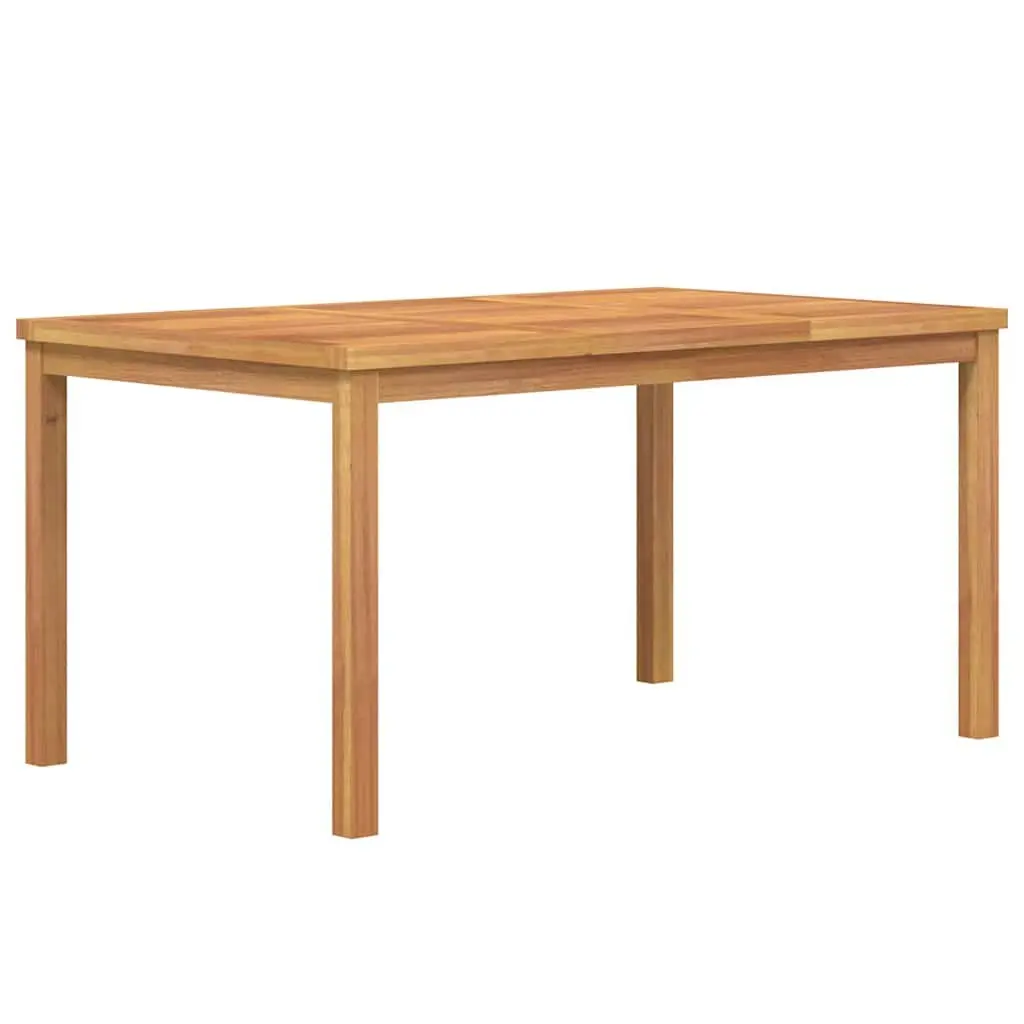 5 Piece Solid Wood Garden Dining Set Teak Outdoor Furniture Table Chairs Benches Brown