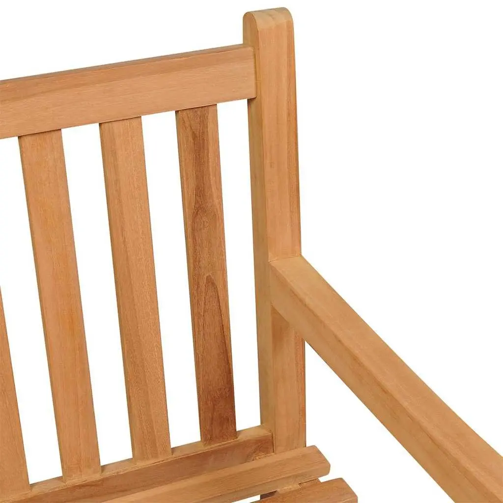 5 Piece Solid Wood Garden Dining Set Teak Outdoor Furniture Table Chairs Benches Brown