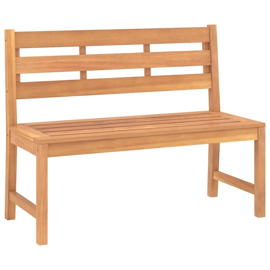 3 Piece Garden Dining Set Solid Teak Wood Outdoor Furniture Brown Table Benches