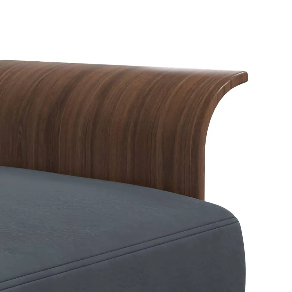 L-Shaped Sofa Bed Grey Convertible Sleeper Couch Chaise Lounge with Tea Table