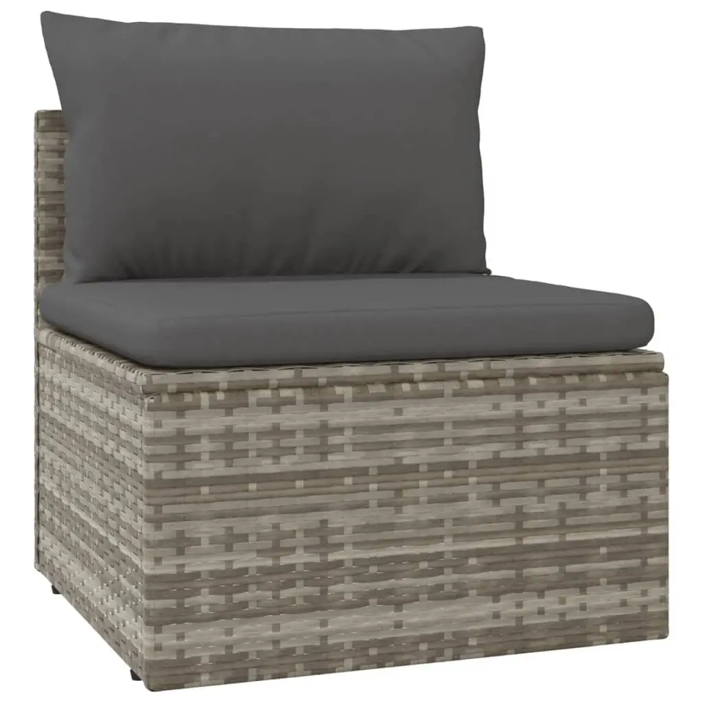 Garden Lounge Set 5 Piece Outdoor Furniture Patio Sofa Dining Grey with Cushions