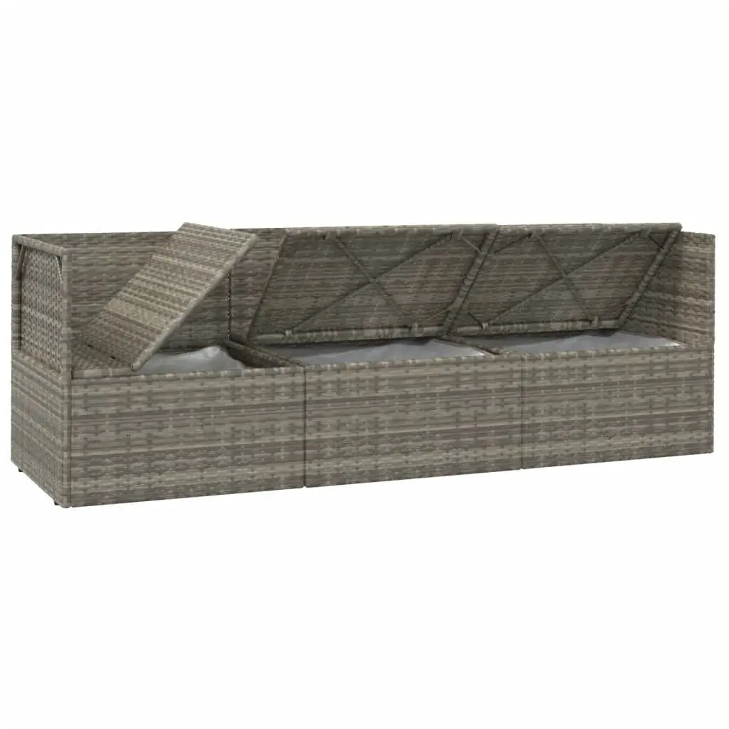 Garden Lounge Set 5 Piece Outdoor Furniture Patio Sofa Dining Grey with Cushions