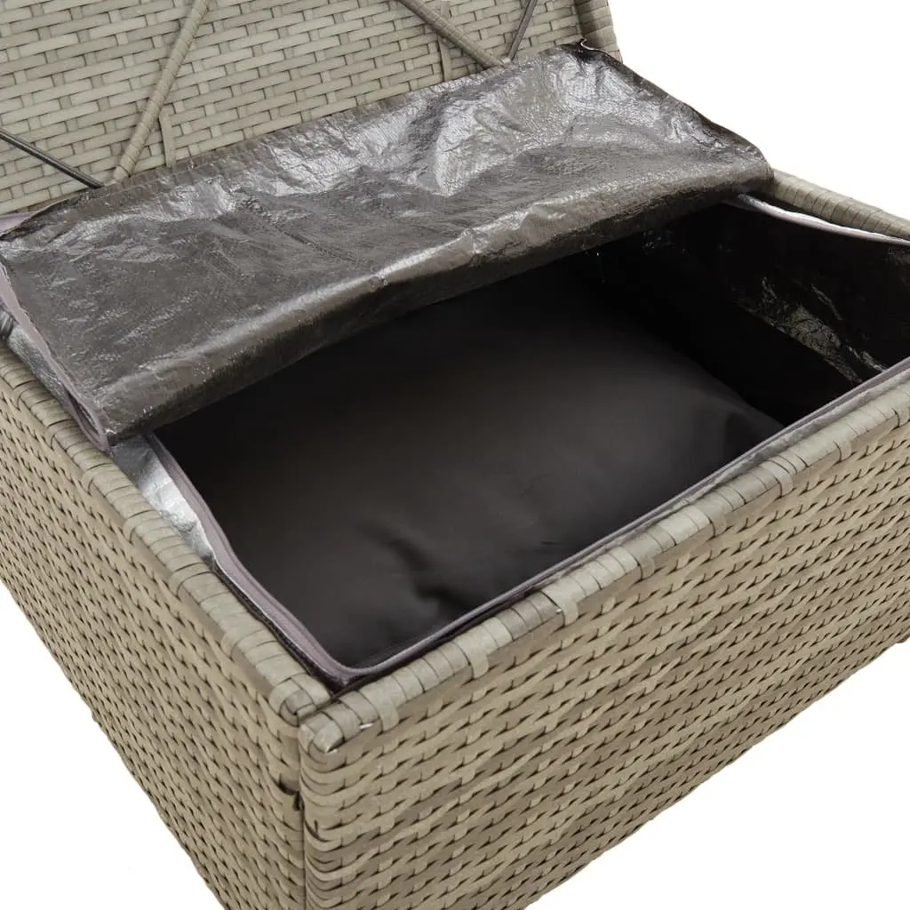 Garden Lounge Set 6 Piece Outdoor Furniture Dining Relaxing Grey Poly Rattan