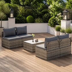 Reliable 5 Piece Garden Lounge Set with Storage Bag