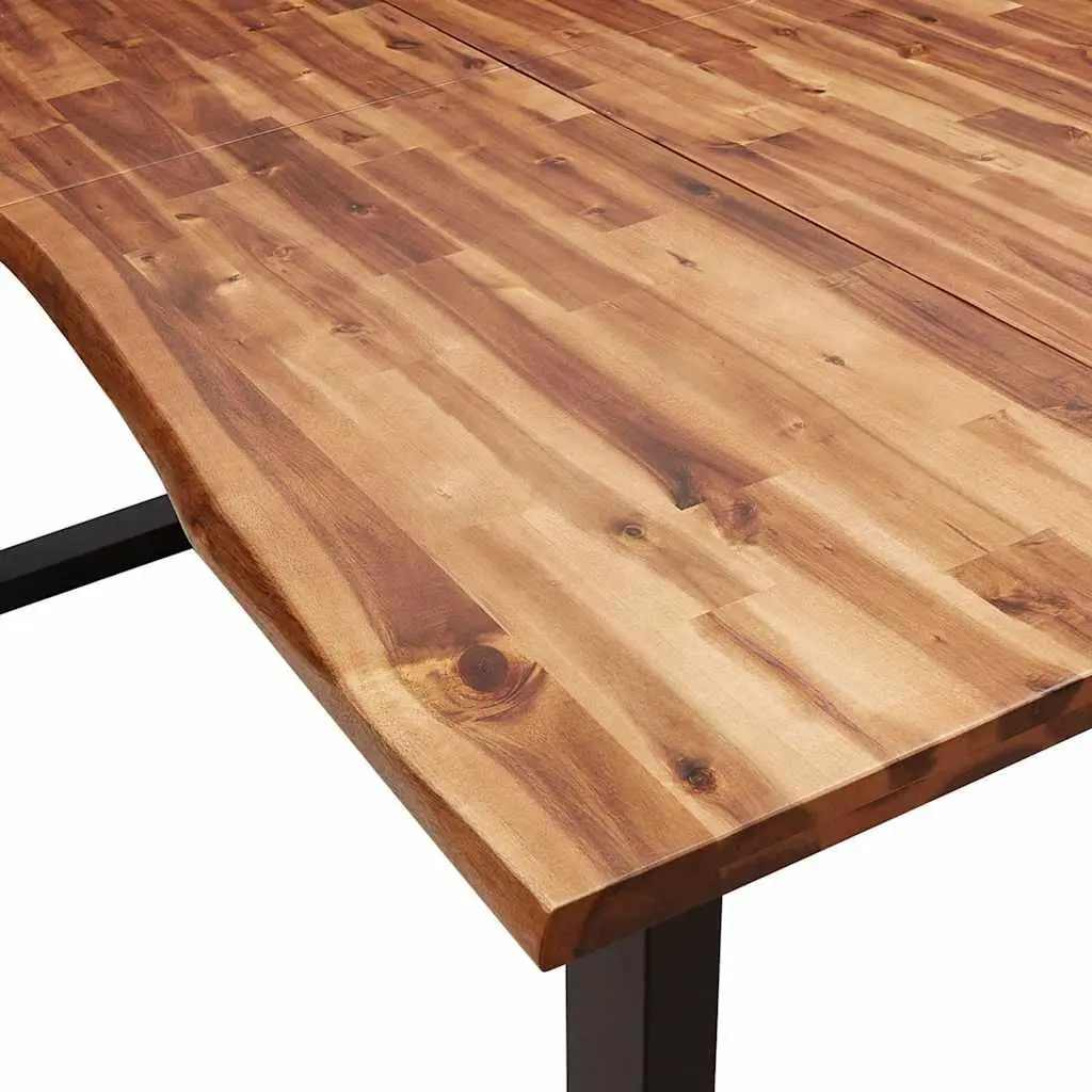3 Piece Dining Set with Live Edge Finish