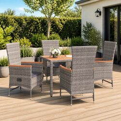 Comfortable and Reliable 5 Piece Outdoor Dining Set