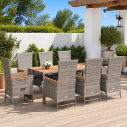 Comfortable and Reliable 9-Piece Outdoor Dining Set