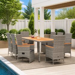 Practical 9 Piece Outdoor Dining Set for Every Occasion