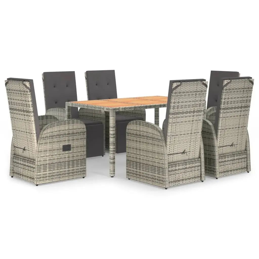 7 Piece Outdoor Dining Set for Comfort and Style