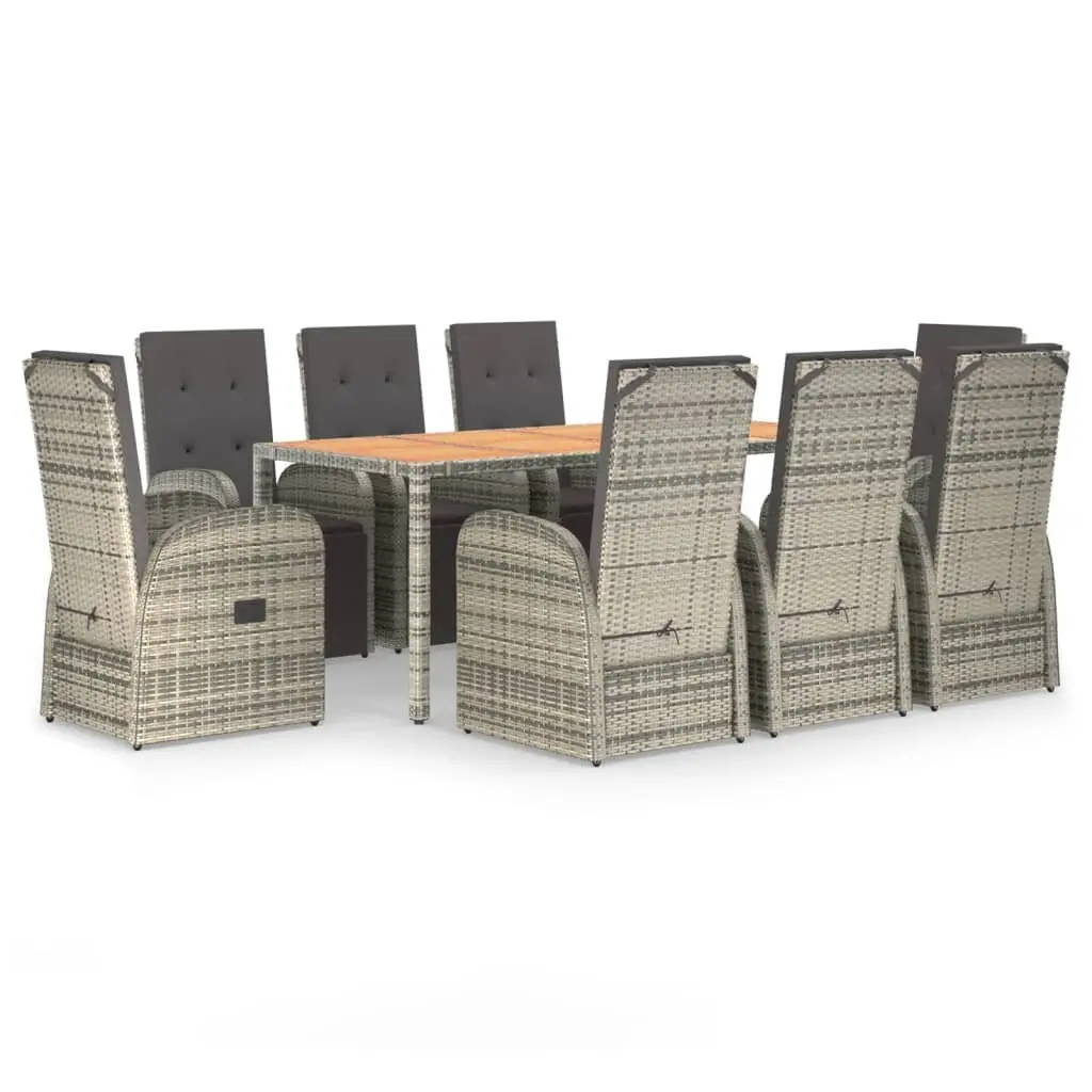 9 Piece Garden Dining Set with Comfort in Mind
