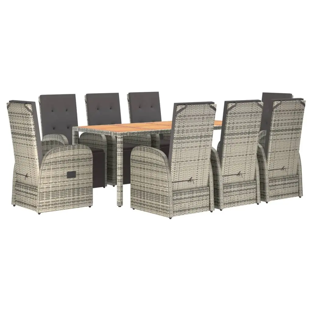 9 Piece Garden Dining Set with Comfort in Mind