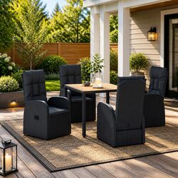 Warm and Versatile 5-Piece Outdoor Dining Set