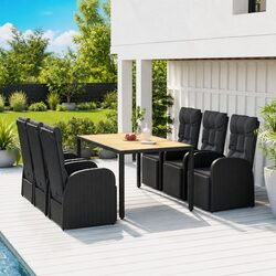 Reliable 7 Piece Garden Dining Set - Comfort Meets Style