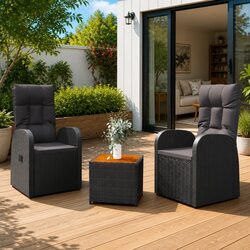 Comfortable 3 Piece Outdoor Lounge Set for Leisure