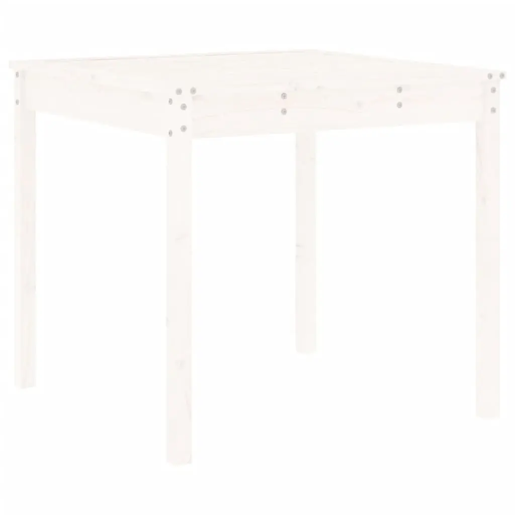 5 Piece White Pine Dining Set for Relaxing Outdoors