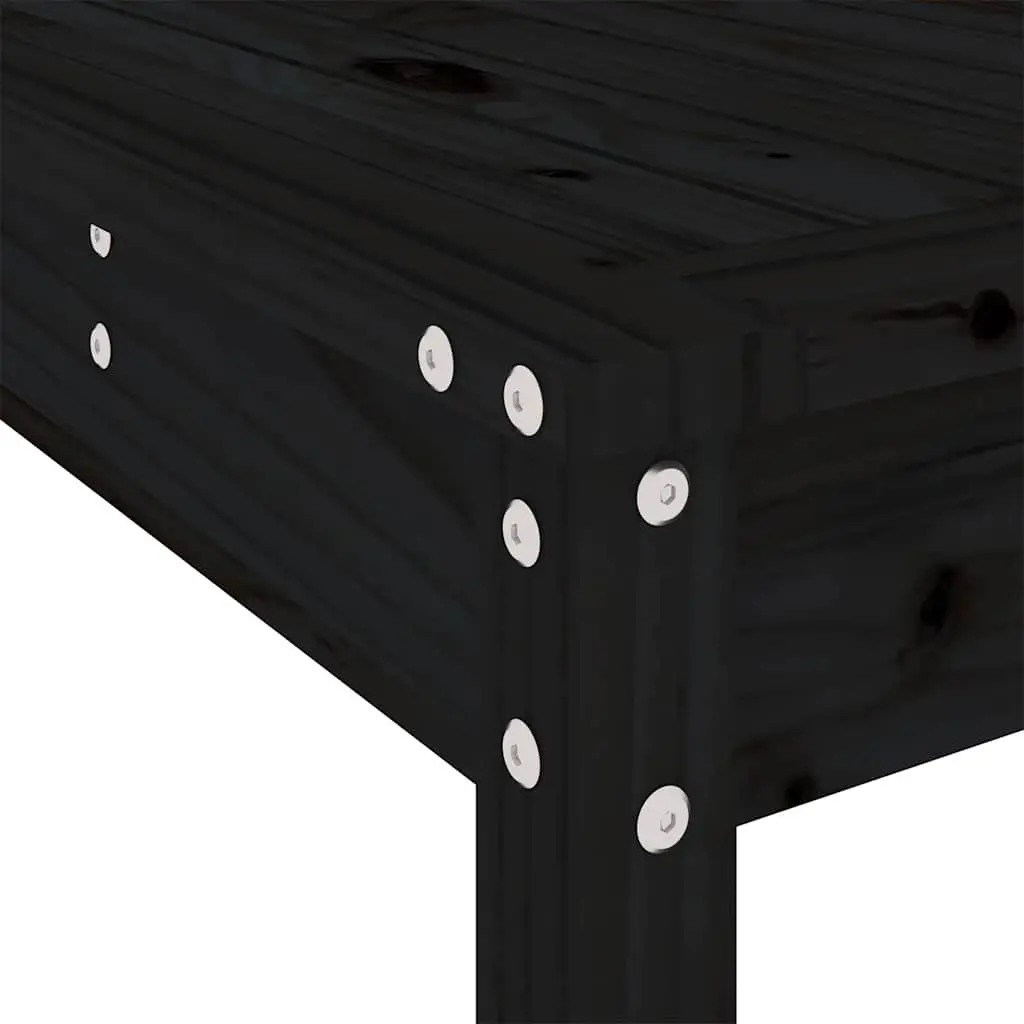 7-Piece Bar Set in Black Wood
