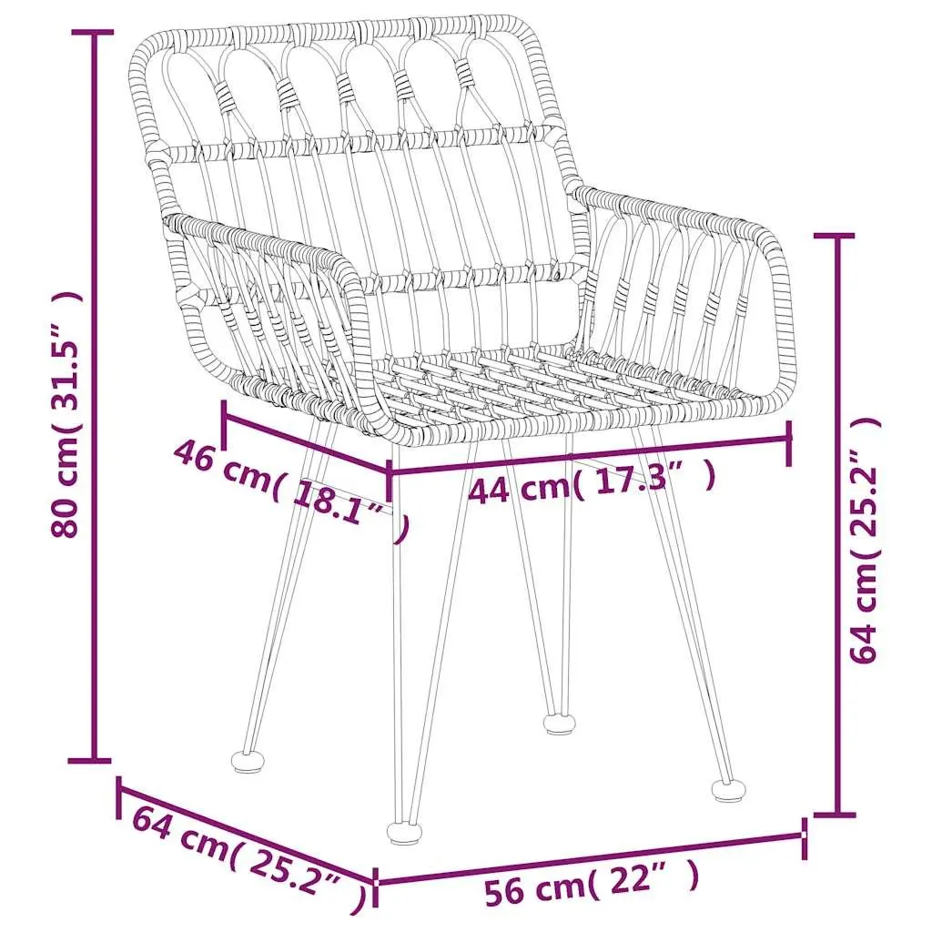 5 Piece Garden Dining Set for Lasting Use