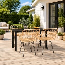 Reliable 5-Piece Outdoor Dining Set with Comfort and Style