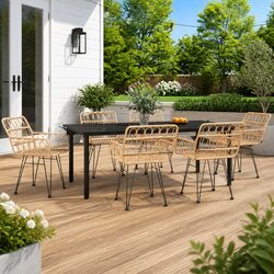 Comfortable 7 Piece Garden Dining Set for Your Home