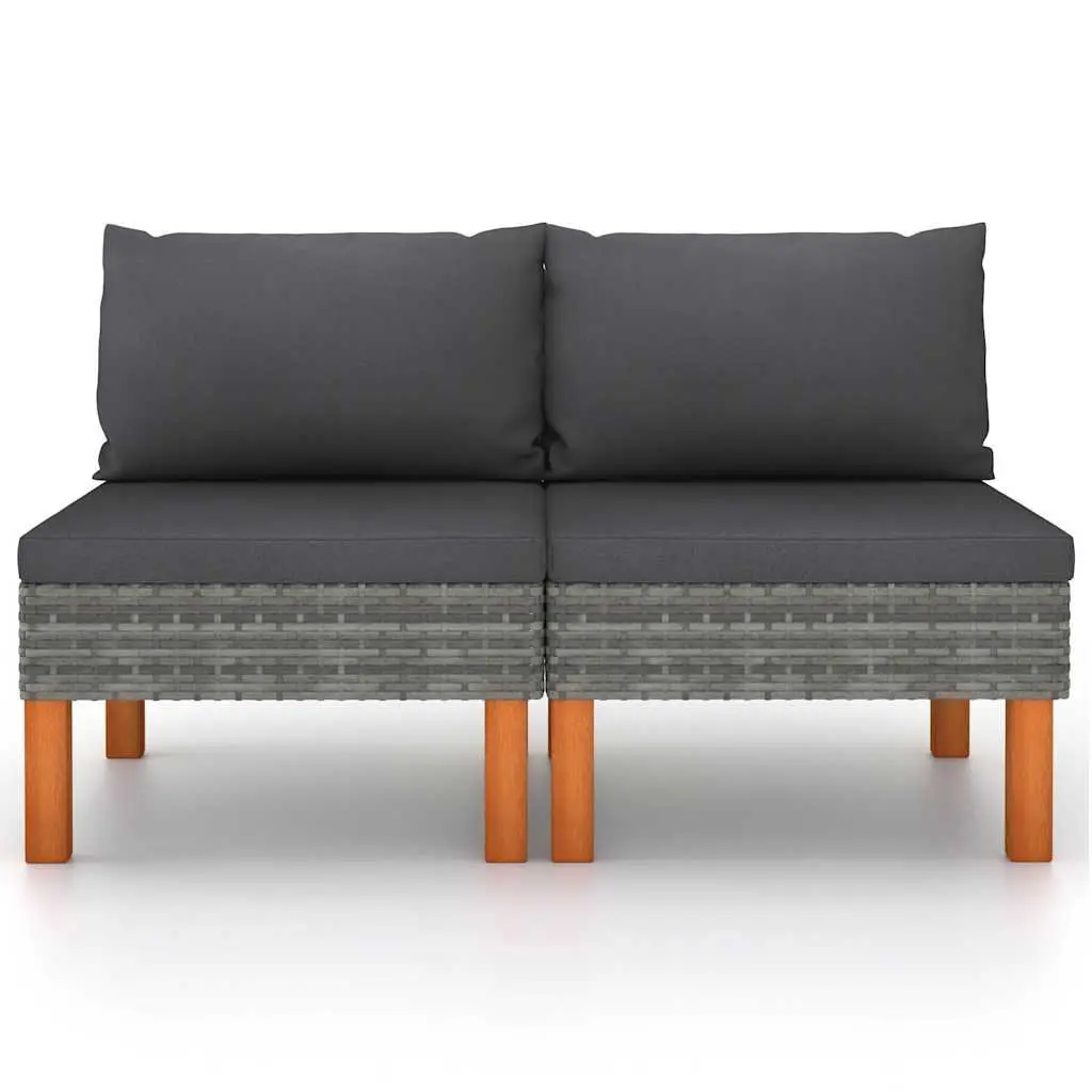 Grey Rattan Sofa Set for Outdoor Relaxation