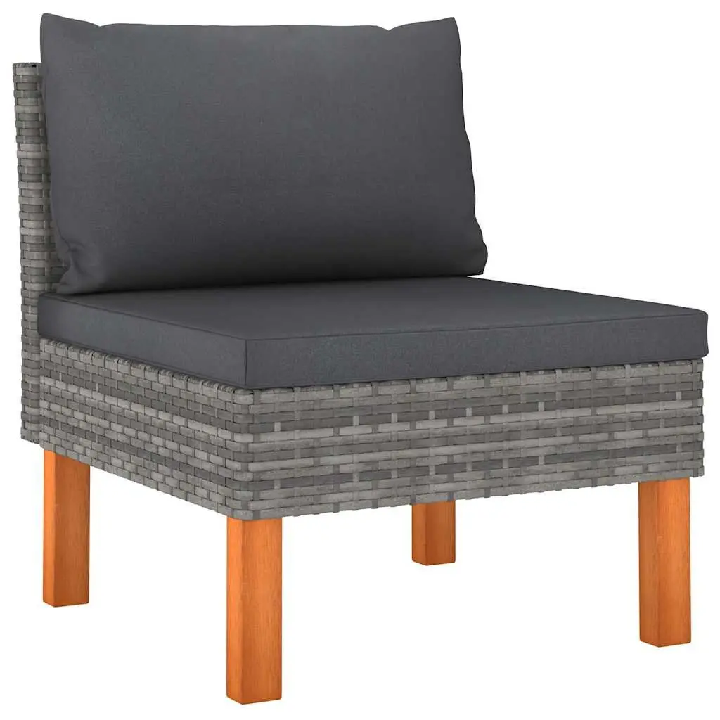 Grey Rattan Sofa Set for Outdoor Relaxation