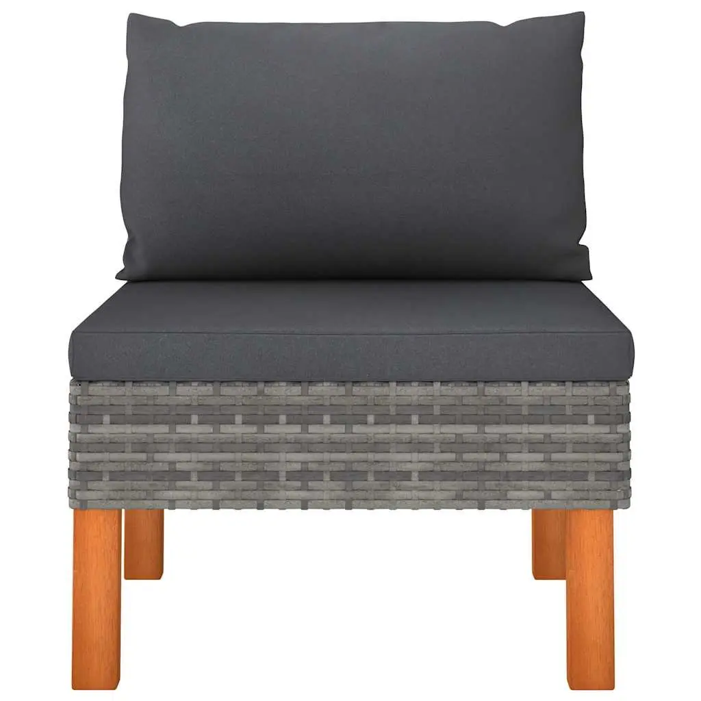 Grey Rattan Sofa Set for Outdoor Relaxation