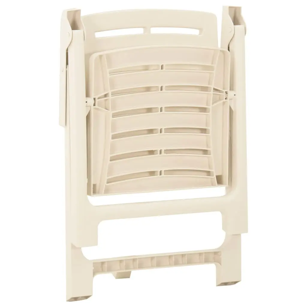 Outdoor Chairs 4 Pcs Set Garden Patio Seating Lightweight Easy Clean White