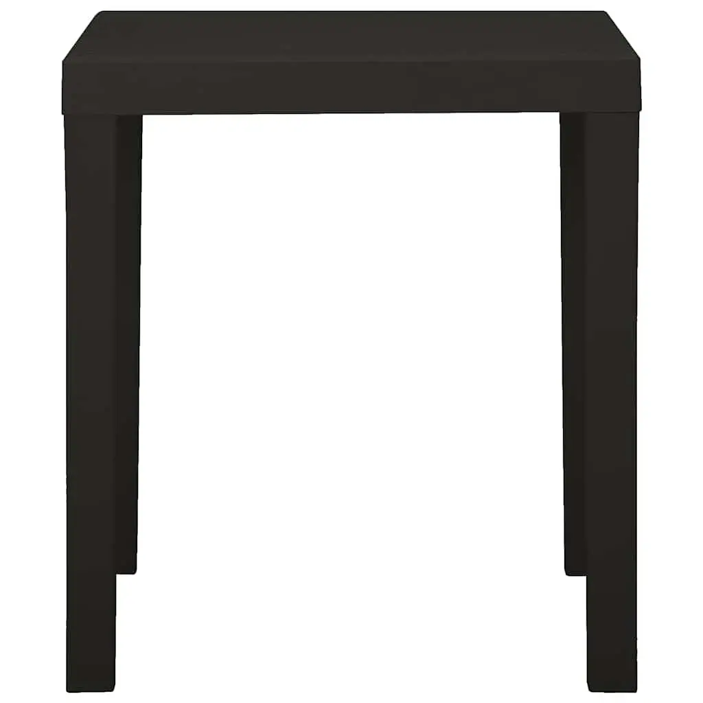 Garden Table Outdoor Dining Weather Resistant Anthracite 79 x 65 x 72 cm